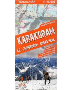 Karakoram, K2, Gasherbrum, Broad Peak 1:175.000