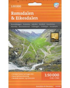 Romsdalen, EIkesdalen 1:50.000