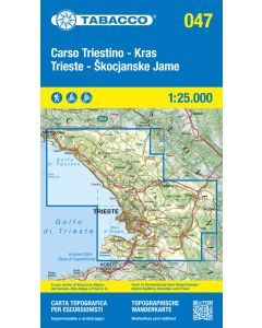 Carso Triestino, Kras, Trieste, Skocjanske Jame 1:25.000