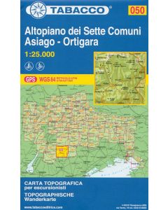Altopiano dei Sette Comuni, Asiago, Ortigara 1:25.000