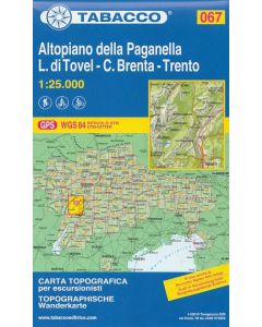 Altopiano della Paganella, Lago di Tovel, Brenta, Trento 1:25.000