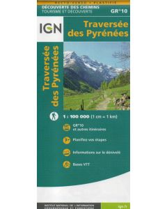Traversée des Pyrénées GR10 1:100.000