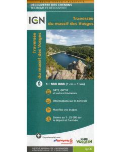 Traversée du massif des Vosges 1:100.000