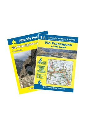 Via Francigena in Valle d'Aosta guida+carta 1:25.000