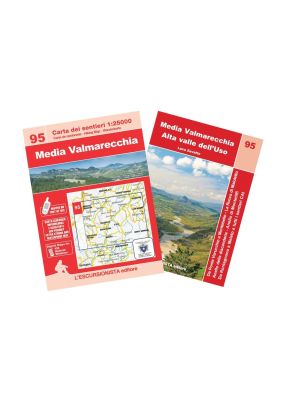 95 - Media Valmarecchia carta e guida dei sentieri 1:25.000