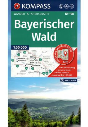 Bayerischer Wald / Foresta Bavarese set 3 carte 1:50.000