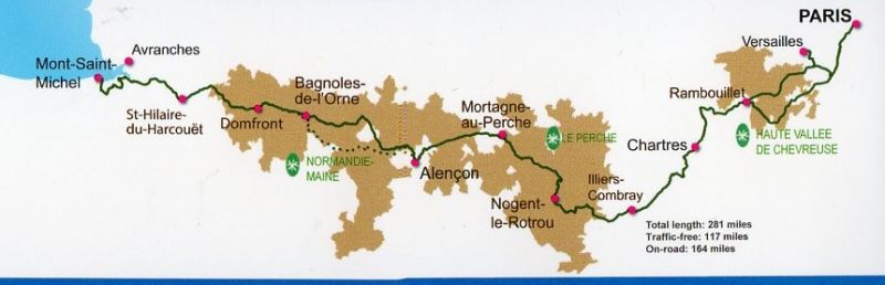 Veloscenic : Paris to Mont-Saint-Michel cycle route