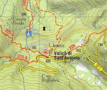 Carta escursionistica 1:25.000 Campo dei Fiori 