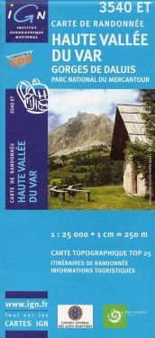 Haute Vallée du Var, Gorges de Dalus 1:25.000