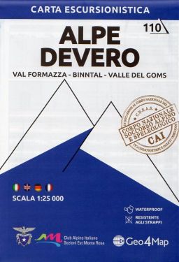 Alpe Devero, Val Formazza, Binntal, Valle del Goms 1:25.000 (110)