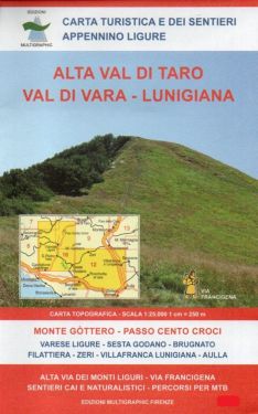 Alta Val di Taro, Val di Vara, Lunigiana 1:25.000