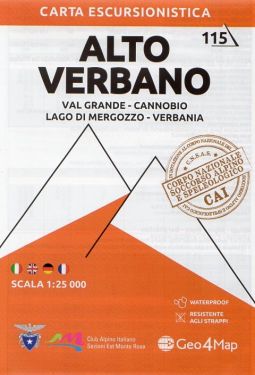 Alto Verbano, Val Grande, Cannobio 1:25.000 (115)