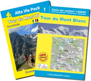 Tour du Mont Blanc carta+guida TMB 1:50.000