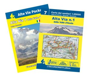 Alta Via 1 della Valle d'Aosta guida+carta 1:25000