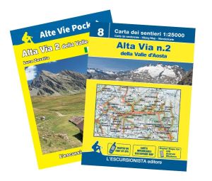 Alta Via 2 della Valle d'Aosta guida+carta 1:25000