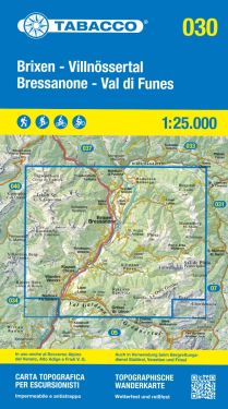 Bressanone, Val di Funes 1:25.000