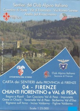 Appennino Fiorentino f.4 1:25.000 - Firenze, Chianti Fiorentino e Val di Pesa