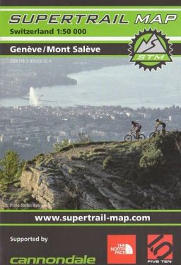 Genève, Mont Salève supertrail map 1:50.000