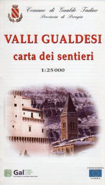 Carta dei sentieri delle Valli Gualdesi (Gualdo Tadino) 1:25.000