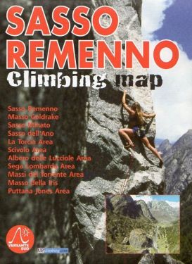 Sasso Remenno climbing map