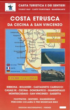 Costa Etrusca da Cecina a San Vincenzo 1:25.000