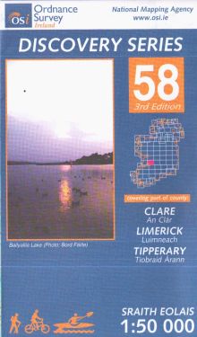 Clare, Limerick e Tipperary contee - Ennis f.58 1:50.000