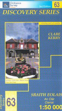 Clare e Kerry contee - Kilrush f.63 1:50.000