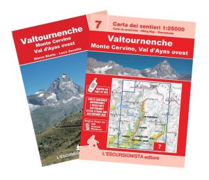 07 - Valtournenche, Monte Cervino, Val d'Ayas ovest carta dei sentieri 1:25.000 ANTISTRAPPO 2022