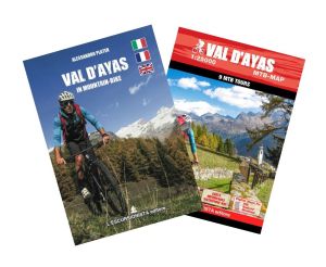 Val d'Ayas in mountain-bike - guida + carta 1:25.000