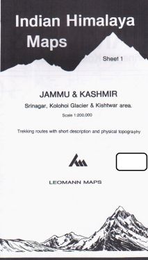 Jammu & Kashmir, Srinagar, Kolohoi Glacier, Kishtwar  sheet 1 - 1:200.000