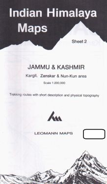 Jammu & Kashmir, Kargil, Zanskar, Nun-Kun sheet 2 - 1:200.000