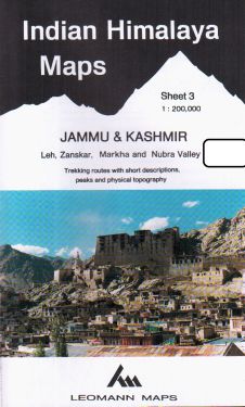 Jammu & Kashmir, Leh, Zanskar, Markha e Nubra Valley sheet 3 - 1:200.000