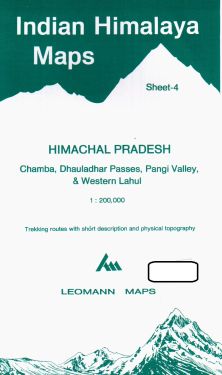 Himachal Pradesh, Chamba, Dhauladhar Passes, Pangi Valley, Western Lahul sheet 4 - 1:200.000