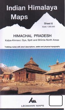 Himachal Pradesh, Kalpa-Kinnaur, Gya, Spiti e Shimla North sheet 6 - 1:200.000