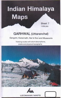Garhwal (Uttaranchal), Gangotri, Kedarnath, Har ki Dun e Mussoorie sheet 7 - 1:200.000