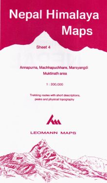 Annapurna, Machhapuchhare, Marsyangdi, Muktinath sheet 4 - 1:200.000