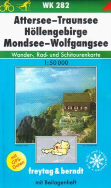 Attersee, Traunsee, Hollengebirge, Mondsee, Wolfgangsee 1:50.000