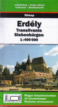 Erdeély, Transilvania, Siebenbürgen 1:400.000