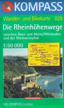 Die Rheinhöhenwege 1:50.000