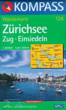 Zürichsee, Zug, Einsiedeln 1:50.000