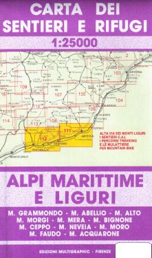 Alpi Marittime e Liguri, Ventimiglia, Sanremo, Imperia 1:25.000
