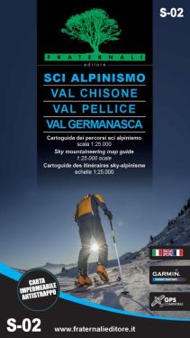 Sci Alpinismo in Val Chisone, Val Pellice e Val Germanasca 1:25.000