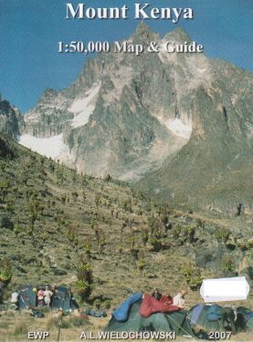 Mount Kenya map and guide 1:50.000