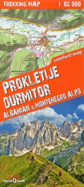 Prokletije, Durmitor 1:65.000 - Albanian, Montenegro Alps