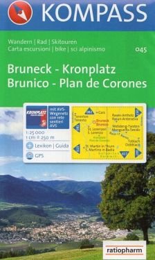 Brunico, Plan de Corones 1:25.000