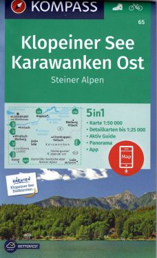Klopeiner See, Karawanken Ost, Steiner Alpen 1:50.000