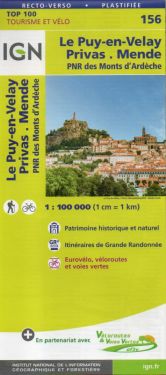 Le Puy-en-Velay, Privas, Mende f.156 1:100.000