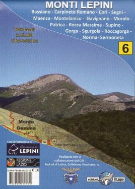 Monti Lepini f.6 1:25.000