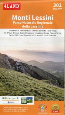 Monti Lessini, Parco Naturale Regionale della Lessinia f.302 1:25.000