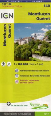 Montluçon, Guéret f.140 1:100.000